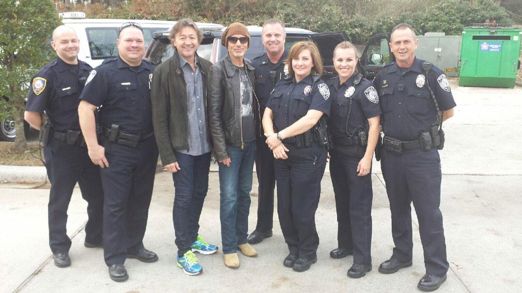 Billy Bob Thornton and police fan