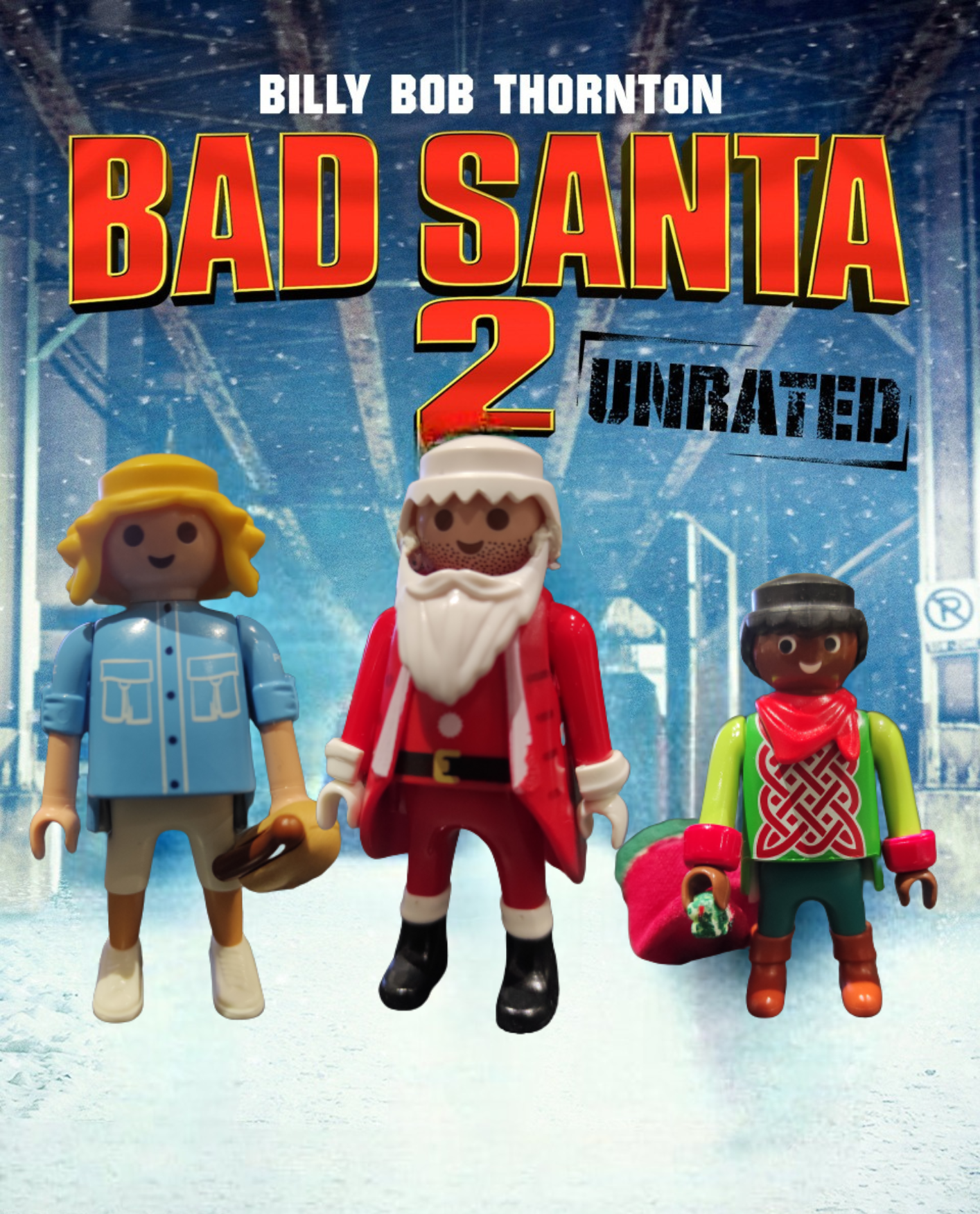 Billy Bob Thornton in Bad Santa version Playmobil