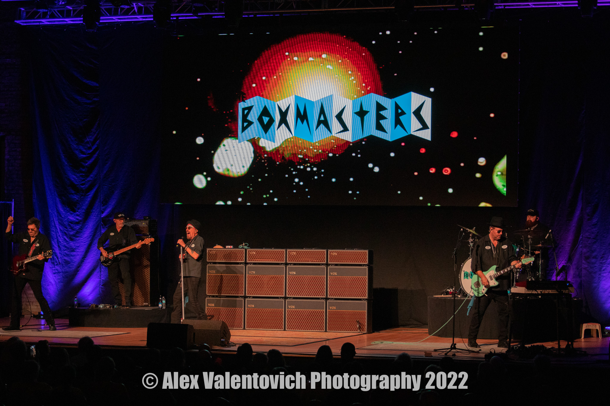 The Boxmasters on stage